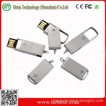 New Arrival Pure Metal Swivel USB Flash Drive